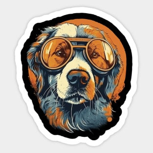 Dog with sunglasses Sticker